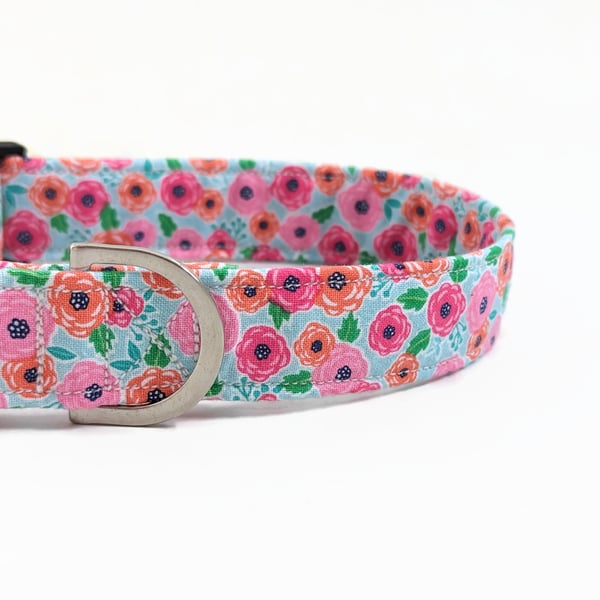 Spring Blooms Dog Collar, Dog Lead, Girl Dog Collar