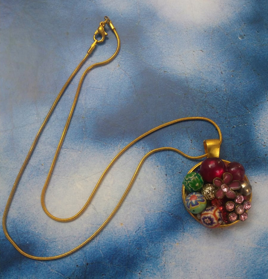 A Glorious Cluster of Beads in a Pendant