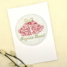 Happy Nöel & Bonne Année Petit Point Christmas & New Year Card