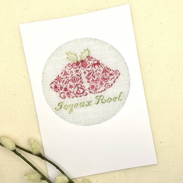 Happy Nöel & Bonne Année Petit Point Christmas & New Year Card