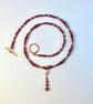 Garnet & Rose Vermeil Necklace, January Birthday, Anniversary, Gifts For Her - Image 5