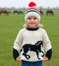 Horse Sweater and Hat Knitting Pattern.  Digital Pattern - Image 1