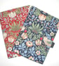 Book Cover A5 Notebook With Pen Holder William Morris Strawberry Thief Bird Blue - Image 10