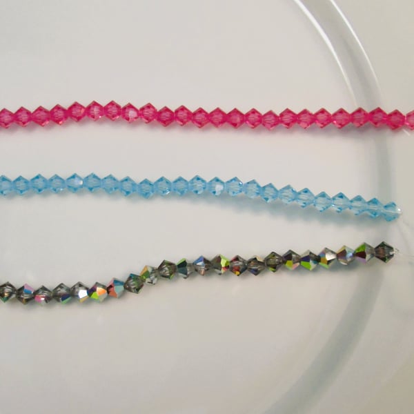 Destash 4mm Preciosa czech glass bicone beads