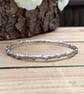 Handmade Chunky Silver Twig Bangle - Image 5
