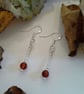 Natural Baltic Amber Sterling Silver Earrings - Image 1