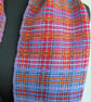 Handwoven Blue Tartan Scarf - Image 7