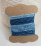 Small Mid Indigo Natural Dye Blue Textured Thread Pack - Image 2