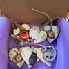 Wooden Mini Hearts Halloween