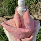 Hand Woven Scarf or Wrap in Handspun Yarn
