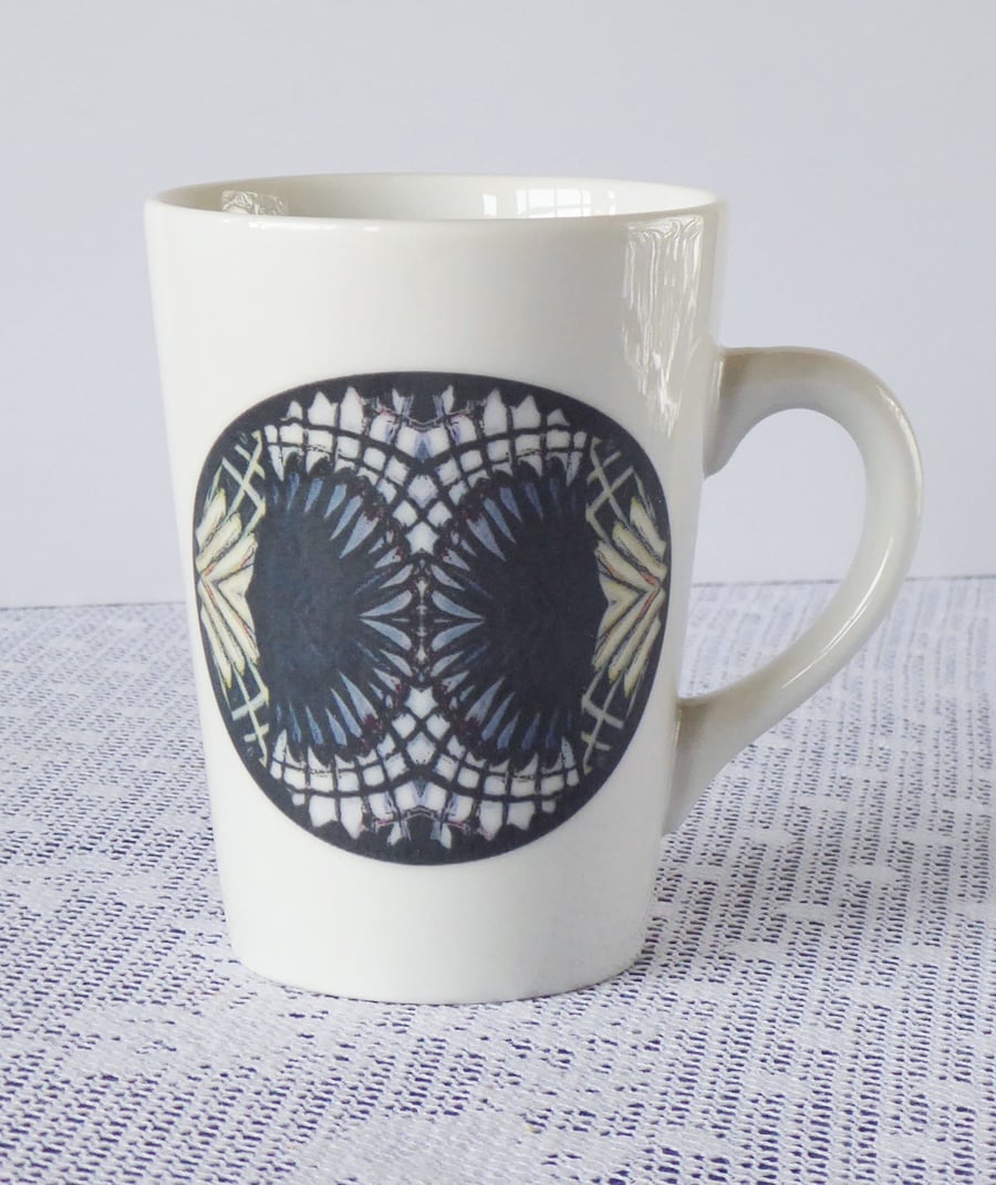 Geometric Fan Design Ceramic Mug - Price Reduced to Clear 