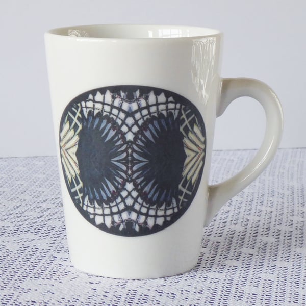 Geometric Fan Design Ceramic Mug - Price Reduced to Clear 