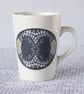 Geometric Fan Design Ceramic Mug - Price Reduced to Clear 