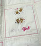 It’s A Girl. Pretty Quilt for a New Baby - Image 1