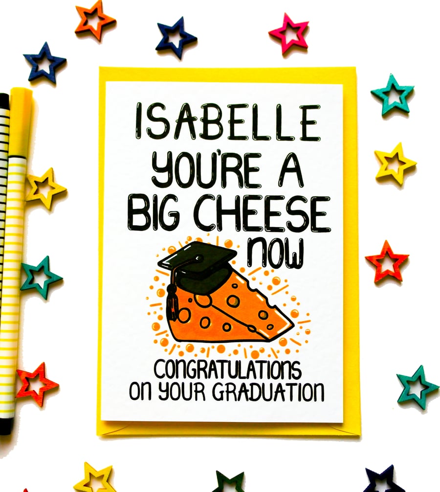 Personalised Funny Graduation Card For Him, Her