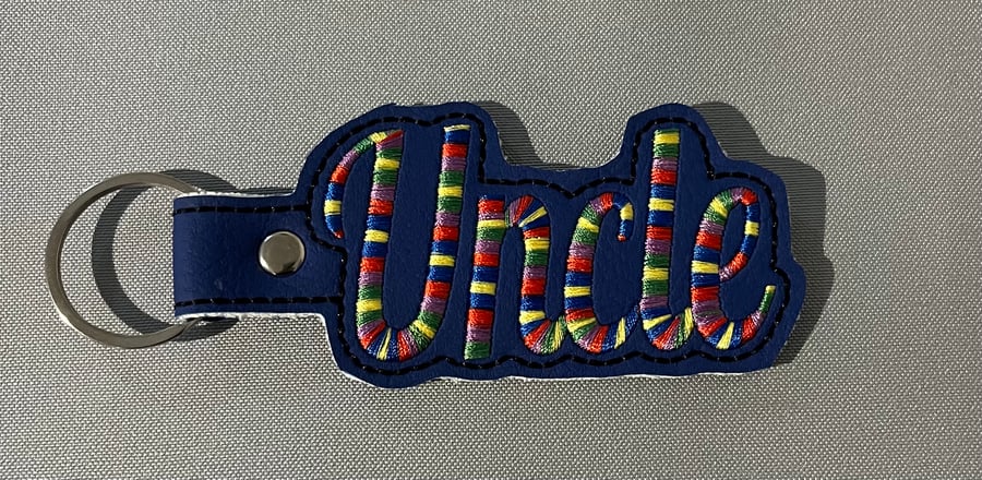 Embroidered Keyring Uncle