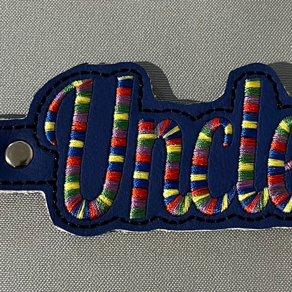 Embroidered Keyring Uncle