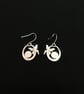 Butterfly Circle Drop Earrings - Image 7