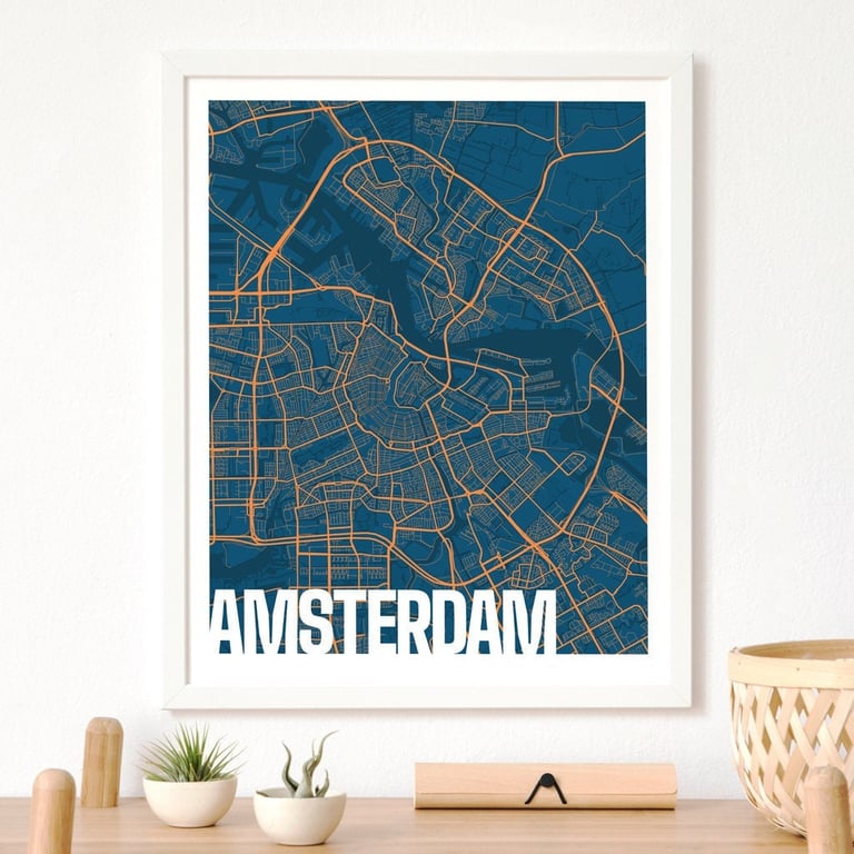 Maps Of Europe Giclee Fine Art Print, Wall Art Print, Map Print (Unframed)