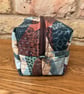 Countryside Print Quilted Fabric Box Shape Makeup Bag - Image 5