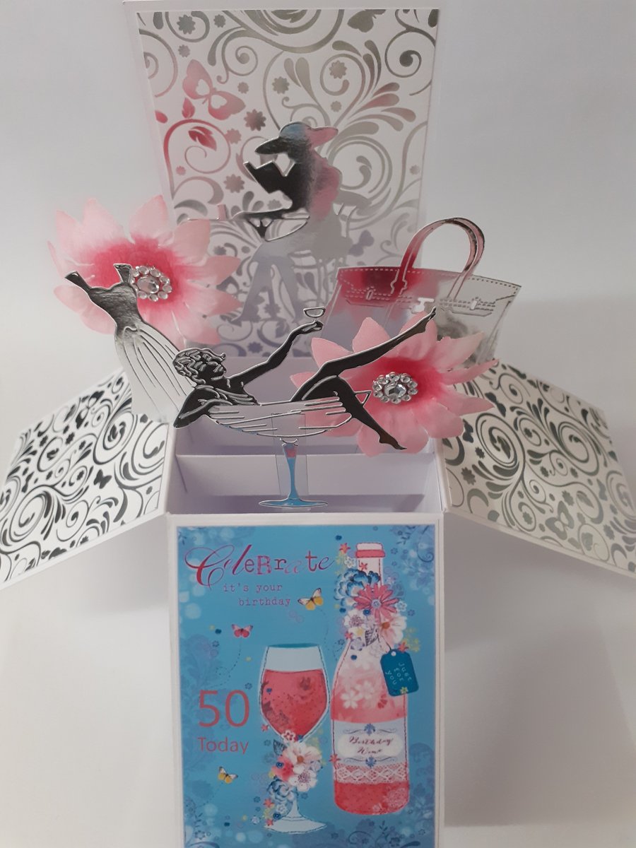 Ladies 50th Birthday Card