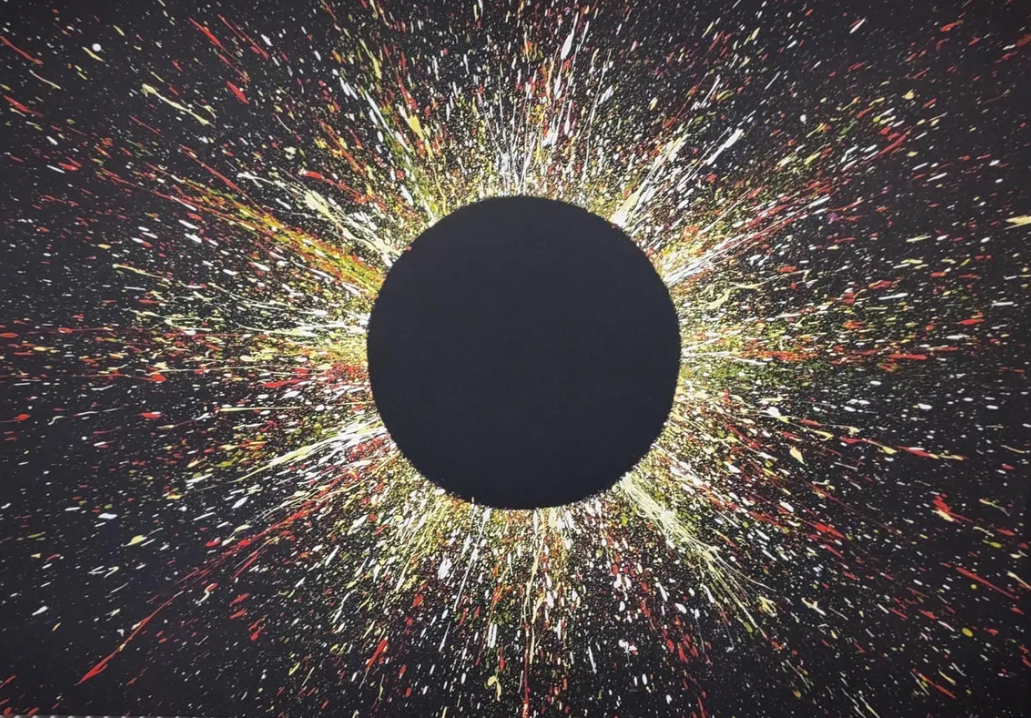 STAR COLOUR 4 - modern abstract art action painting
