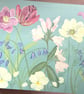 Floral Hand Painted Wooden Panel  - Image 3
