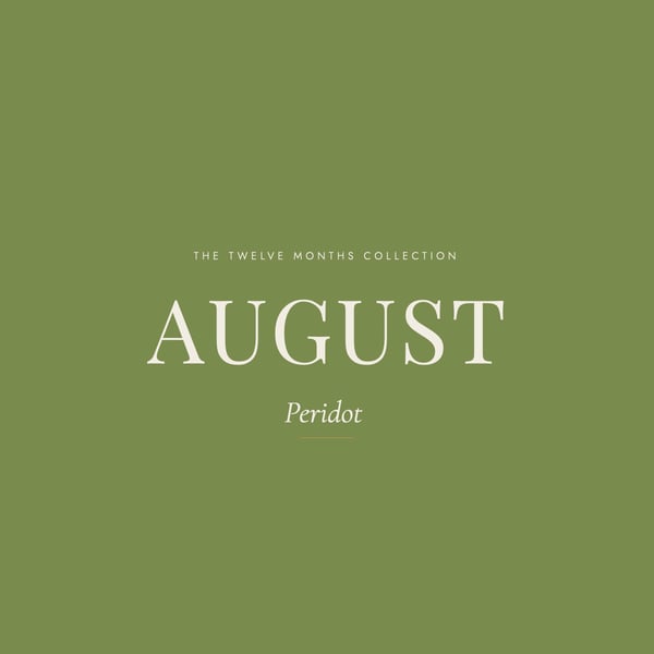 August Birthstone Ring - Hammered Silver & Peridot - Handmade in England