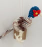 Crochet Pheasant Decoration - Alternative to a Birthday Card - Image 3