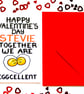 Funny Valentine's Personalised Card, Personalized Egg Valentine's Card - Image 2
