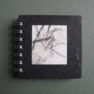 Small sketch book with original print decoration