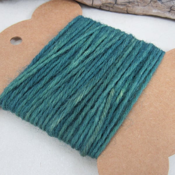 Hand Dyed Natural Weld Grass Green Dye Pure Wool Tapestry Thread