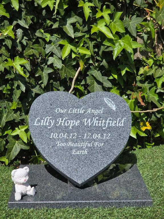 Memorial Grave Marker Baby Memorial Grave Plaque Cemetery Grave Stone Flat Grave