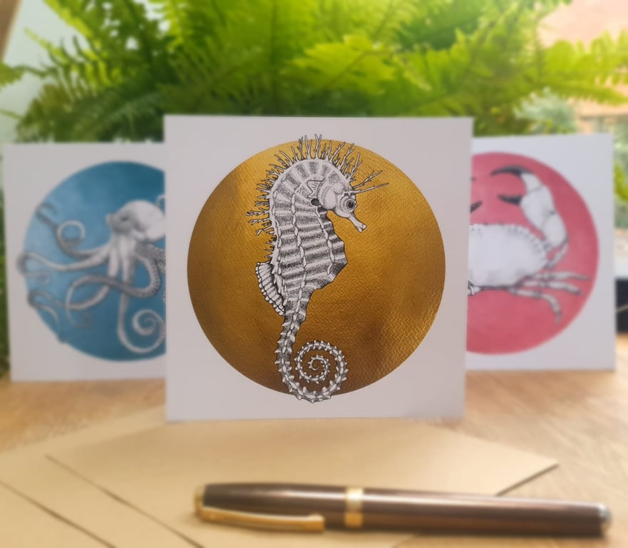 Steph the Spiny Seahorse - Gold