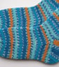 hand knit mens wool socks size 8-10 - Image 2