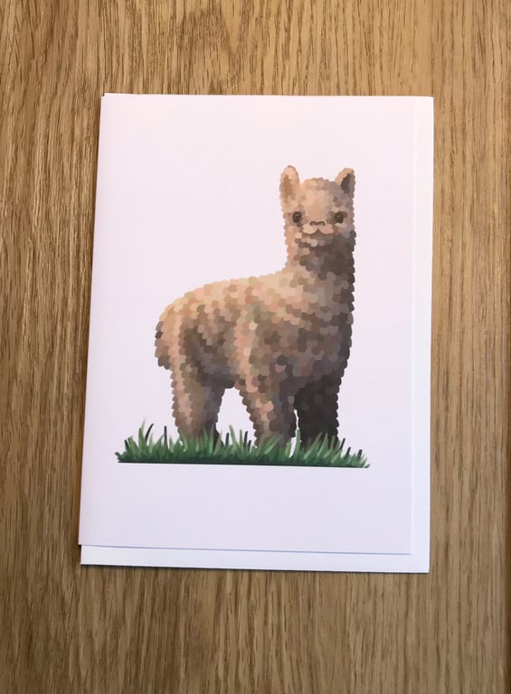 Alpaca Blank Greeting Card