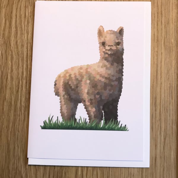 Alpaca Blank Greeting Card