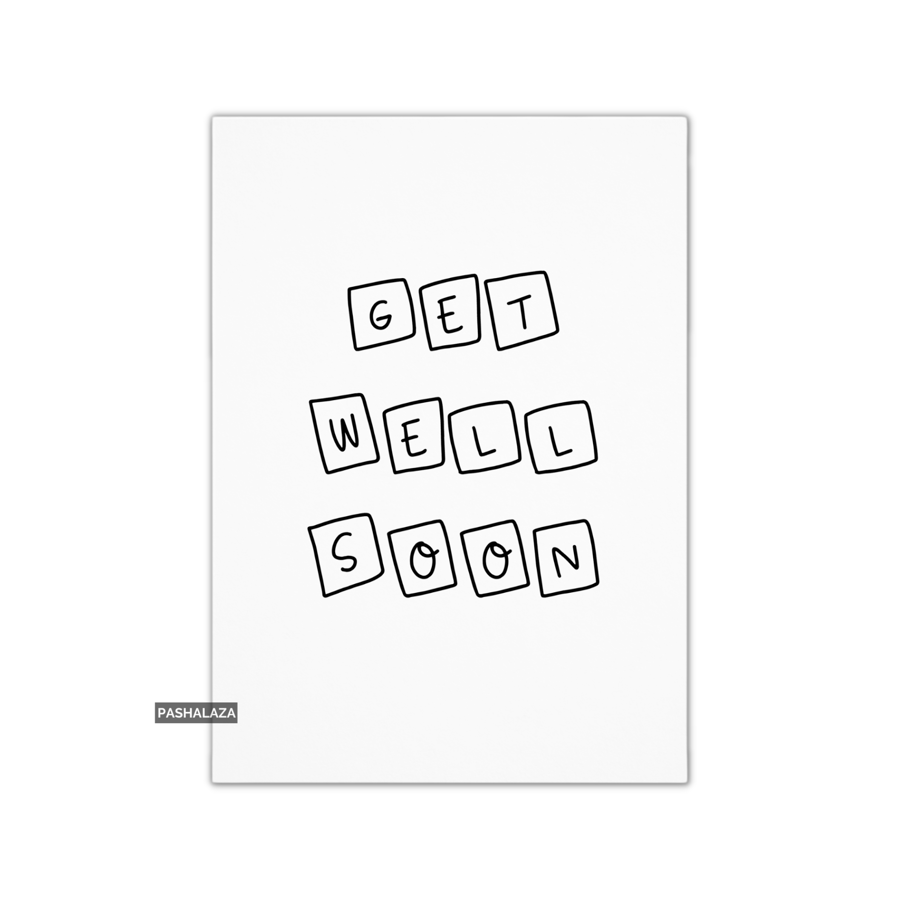Get Well Card - Novelty Get Well Soon Greeting Card - All Of Us