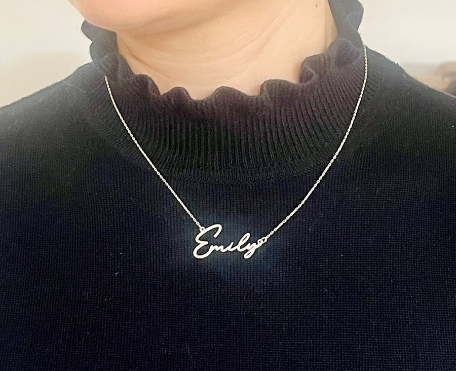 Personalised 925 Sterling Silver Name Necklace