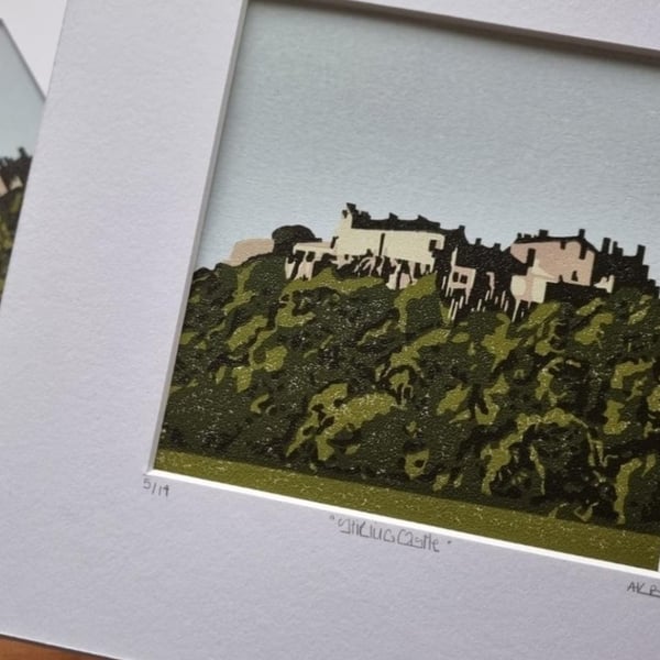 Stirling Castle Limited Edition Original Linoprint