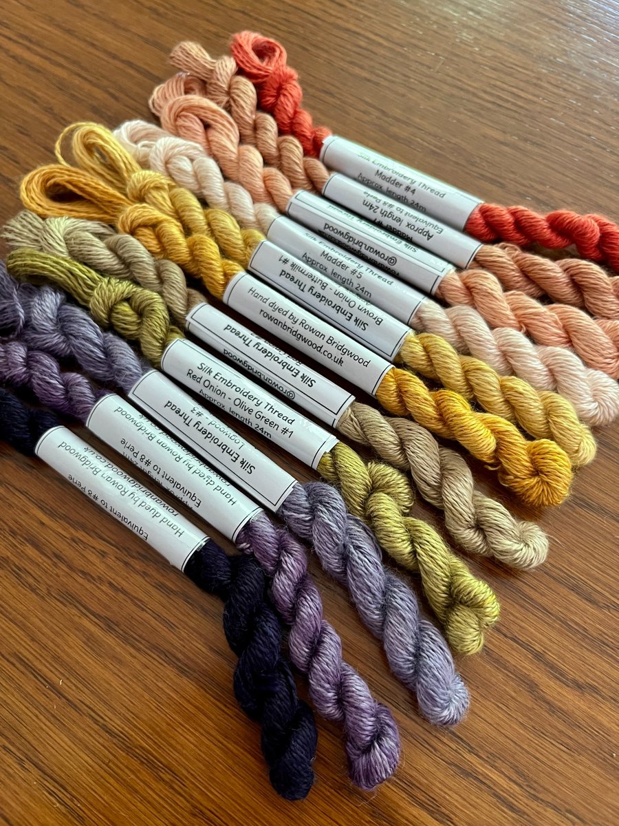 Plant Dyed 100% Silk Thread 