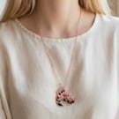 Boot Lovers - Cute Copper Crystal Boot Pendant Necklace 