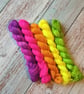 Neon Mini Sock Skein Set (5x18g 4Ply)