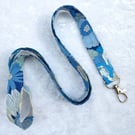 Liberty Tana Lawn lanyard, with swivel lobster clip, floral