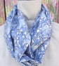 Liberty Print Scarf. Tana Lawn Cotton William Morris Pimpernel ( Pale Blue ). 