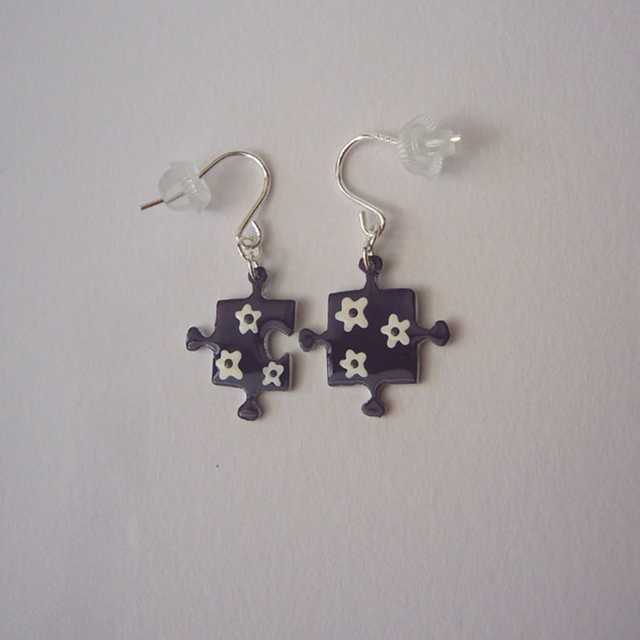 Jigsaw earrings