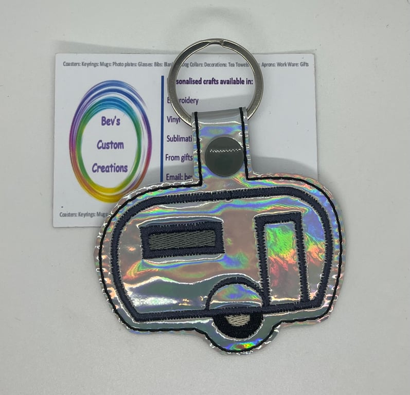 Embroidered Retro Caravan