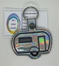 Embroidered Retro Caravan - Image 1