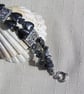 SALE - Hematite Gemstone Heart Cuff Bracelet "Black Beauty" - Image 4