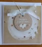 Christmas Card - Wreath With Cream Poinsettias- Merry Christmas - Image 4